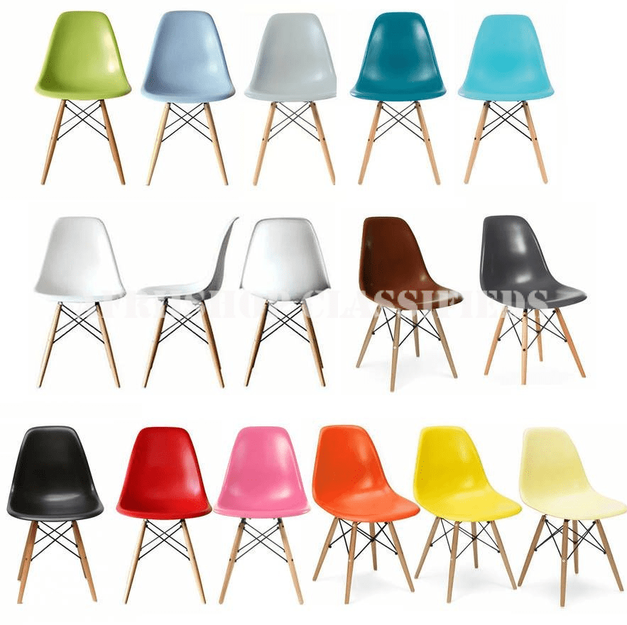 Dining Chair: Modern Eames Style Dining Chair