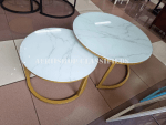 Coffe Tables:Pair Marble Tables