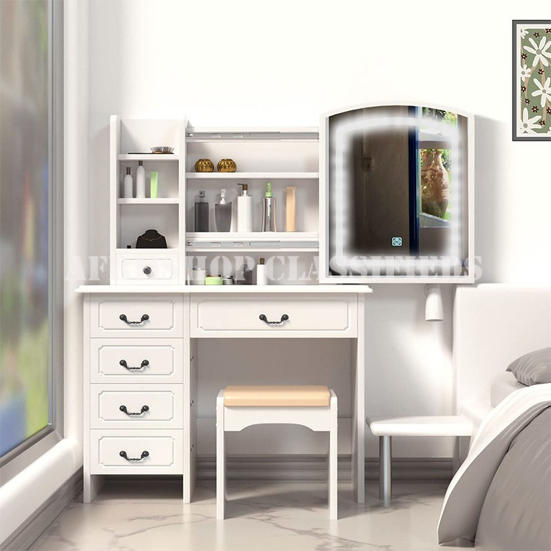 Dressing Table;Vanity Dressing Mirror With Sliding Mirror