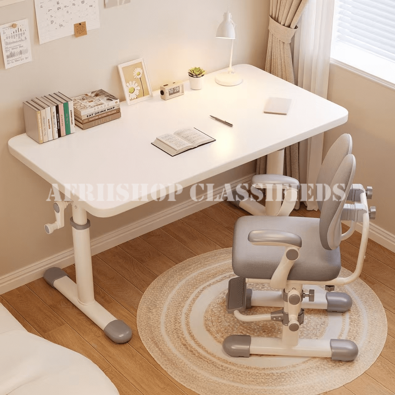 120m Manual Adjustable Office Desk