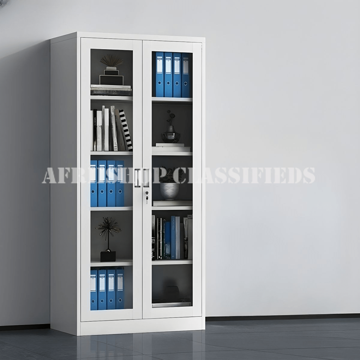 Office Cabinet; Full Glass Office Storage Cabinet